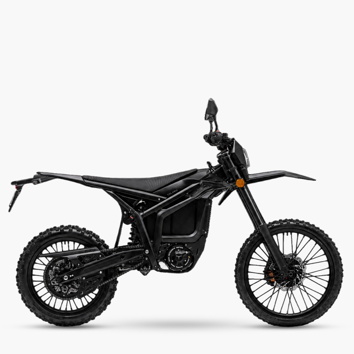 טלריה קומודו בלאק אדישן TALARIA KOMODO BLACK EDITION אופנוע חשמלי בגימור שחור מלא, מבט צד